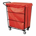 Royal Basket Trucks 12 Cu. Ft. Red Single Compartment Collection Cart with 4 Swivel 50AR32RRXJLA4UNN